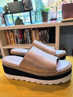 Free People Santorini Espadrille Sandals Rose Gold